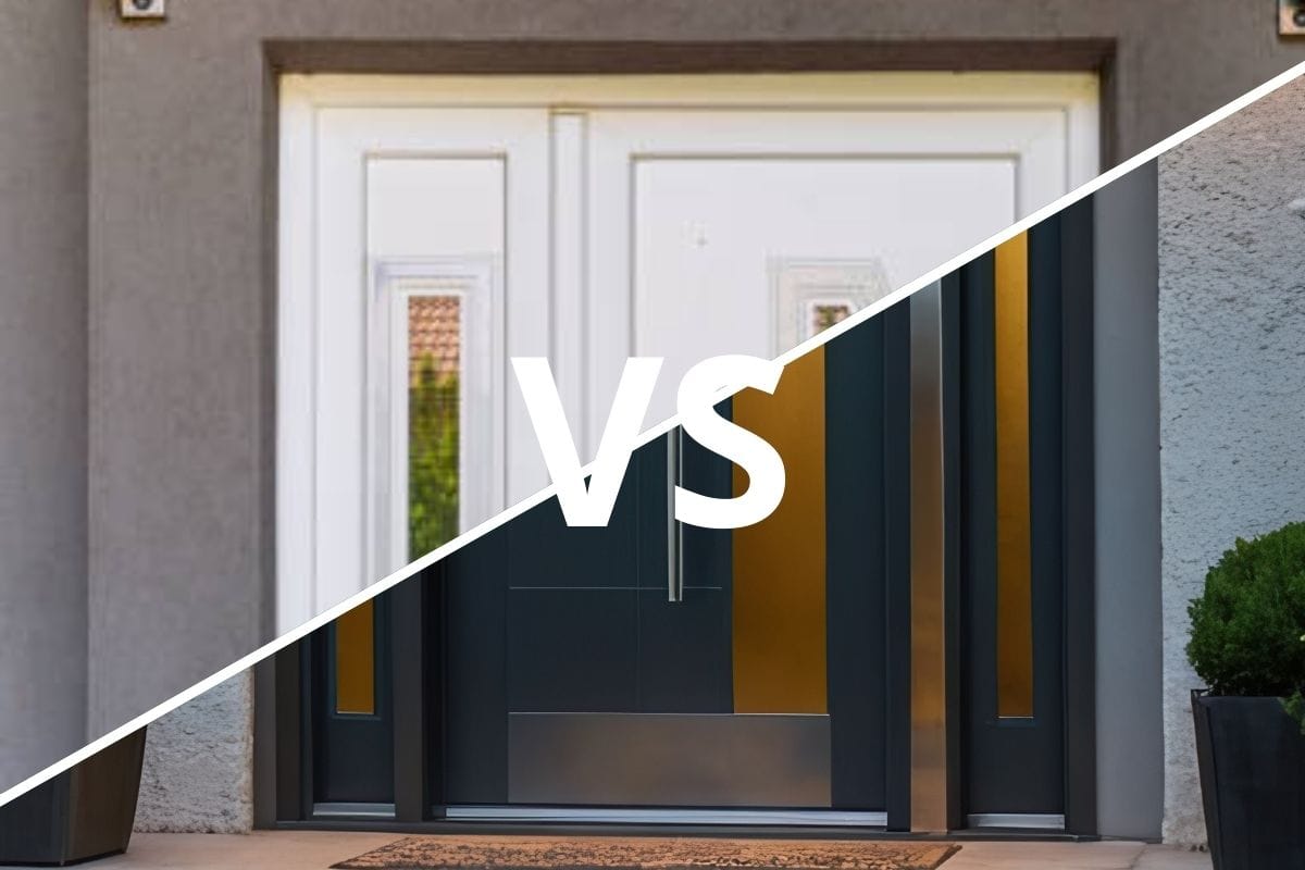 Plastové vs. hliníkové vchodové dveře – moderní energeticky úsporné dveře od OKNOSERVIS Brno